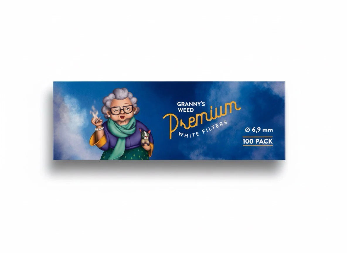 Aktivkohlefilter 100st 6,9mm Weiß