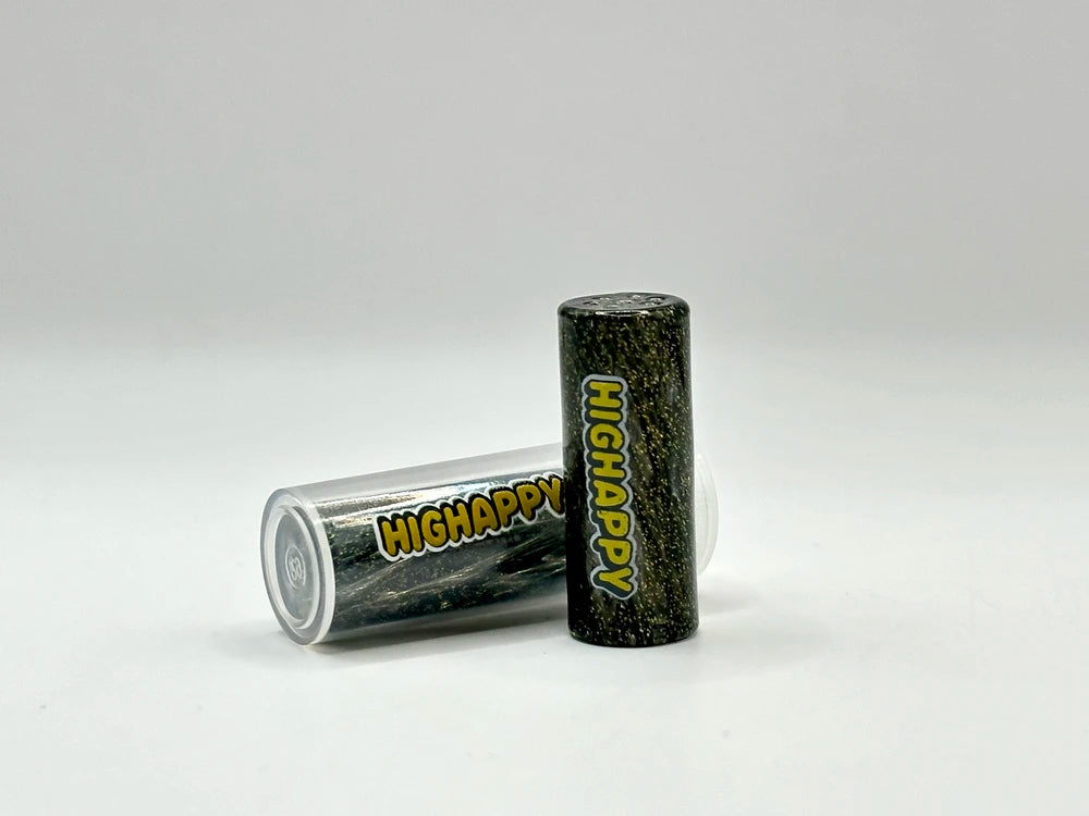 Glasfilter Gewirbelt 12x30mm Glitzer Schwarz