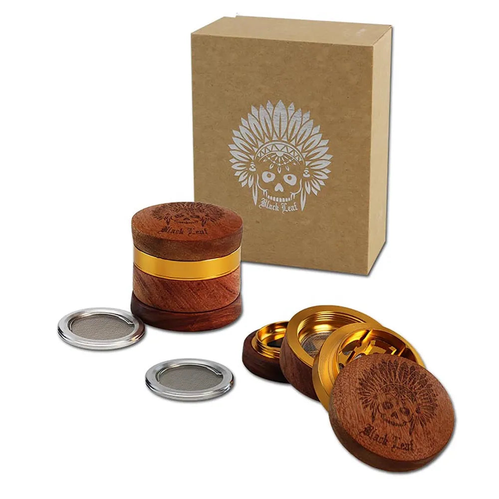 Navajo Alu- Holzgrinder 4-tlg.