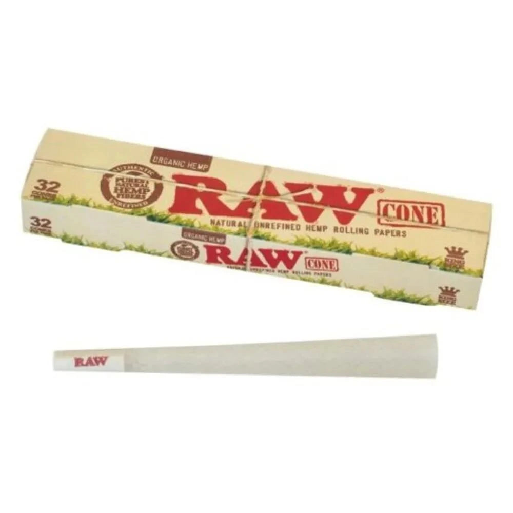 RAW Organic Hemp 1¼ Size Cones 32er Pack