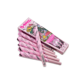 G-Rollz Shroomie 6 Pre-Rolled 1¼ Cones Lightly Dyed Pink - Secret Flowers