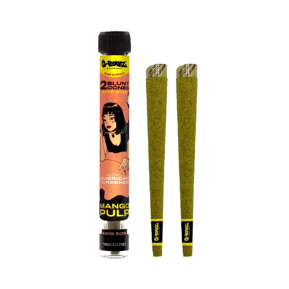 G-Rollz 2x Terpene Infused KS Herbal Blunt Cones - Tropical Pulp - Secret Flowers