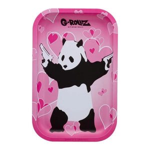 Banksy's Graffiti Panda Gunnin Rolling Tray M - Secret Flowers