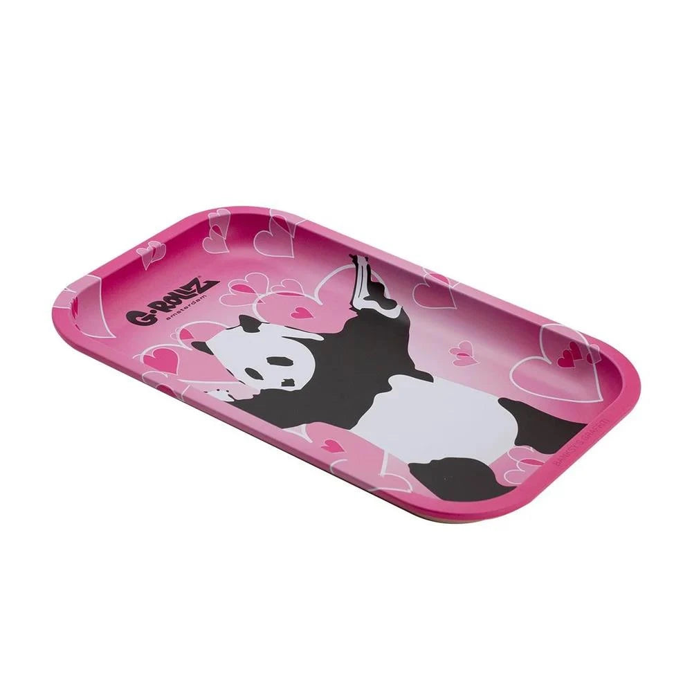 Banksy's Graffiti Panda Gunnin Rolling Tray M - Secret Flowers