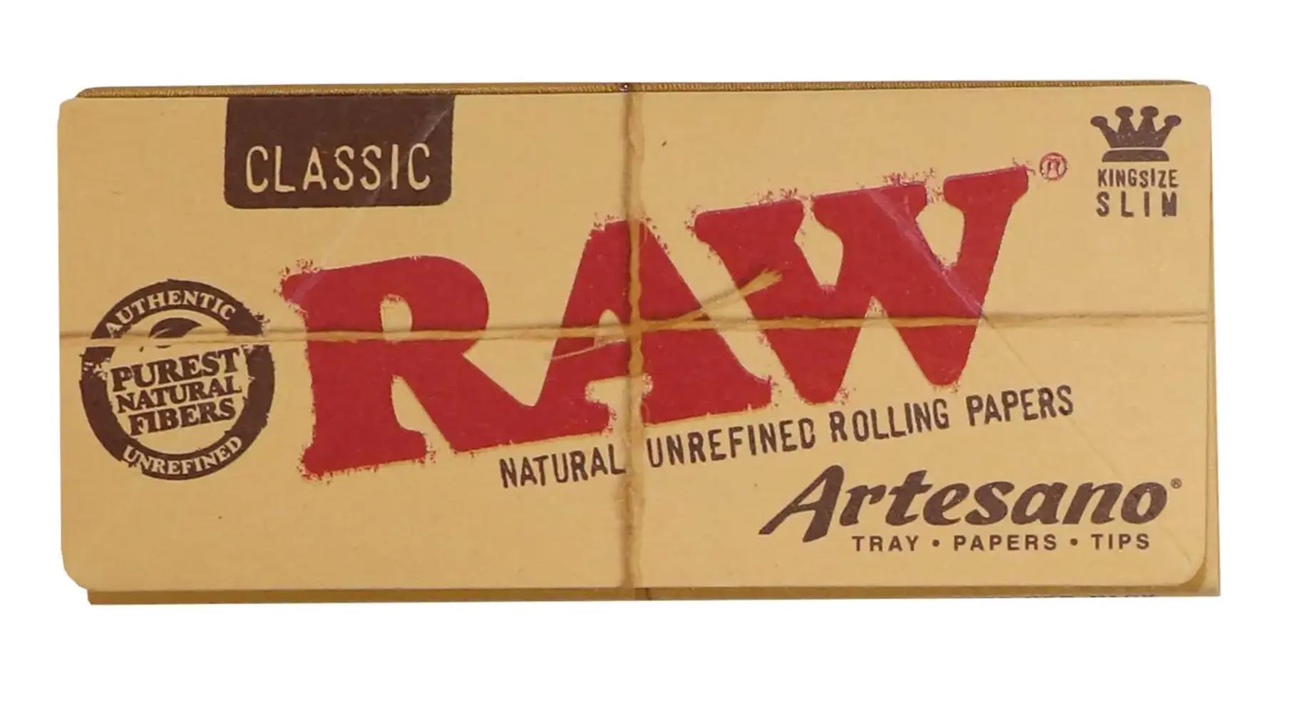 RAW Classic Artesano King Size Slim Papers + Tips and Tray