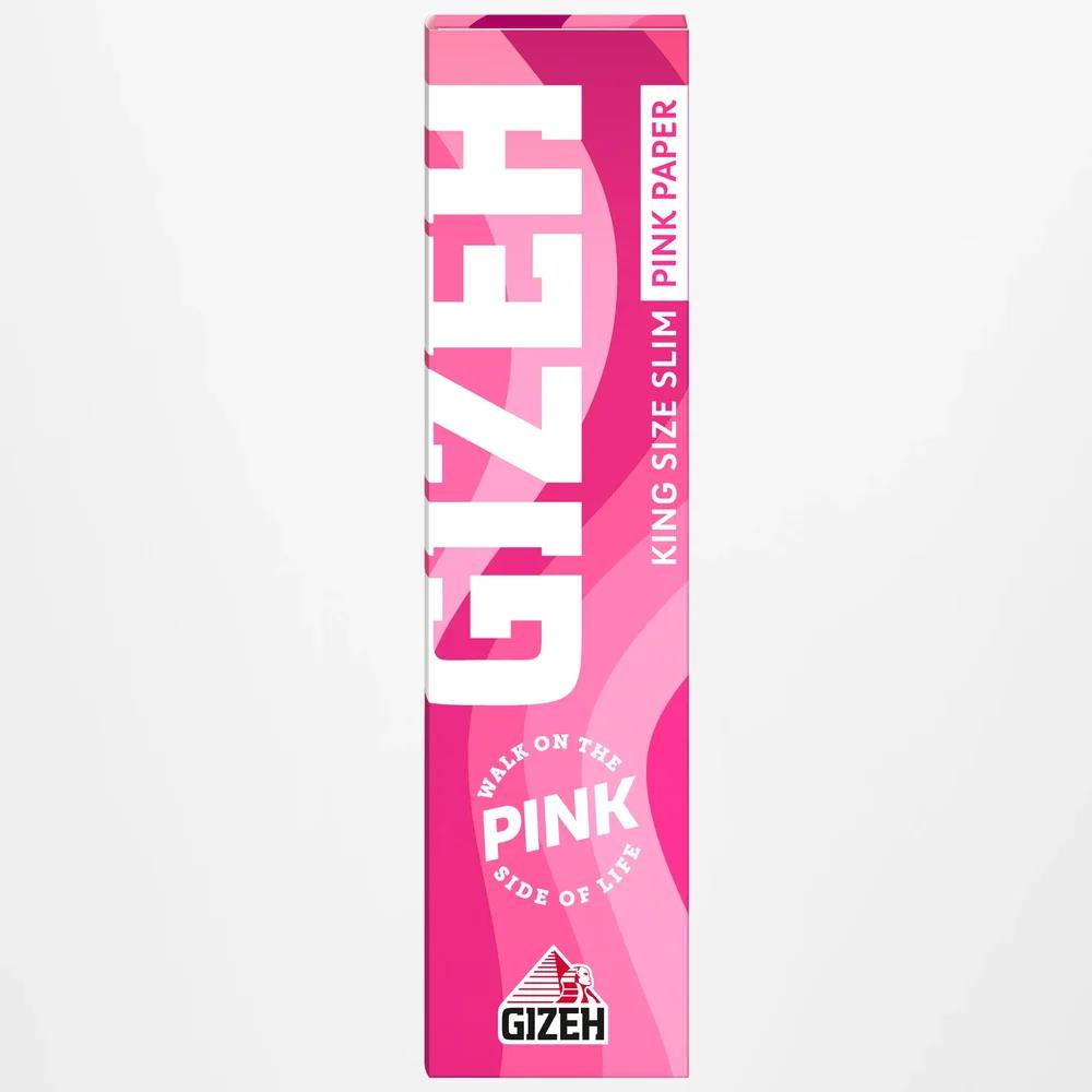 Gizeh Pink King Size Slim Papers - Secret Flowers