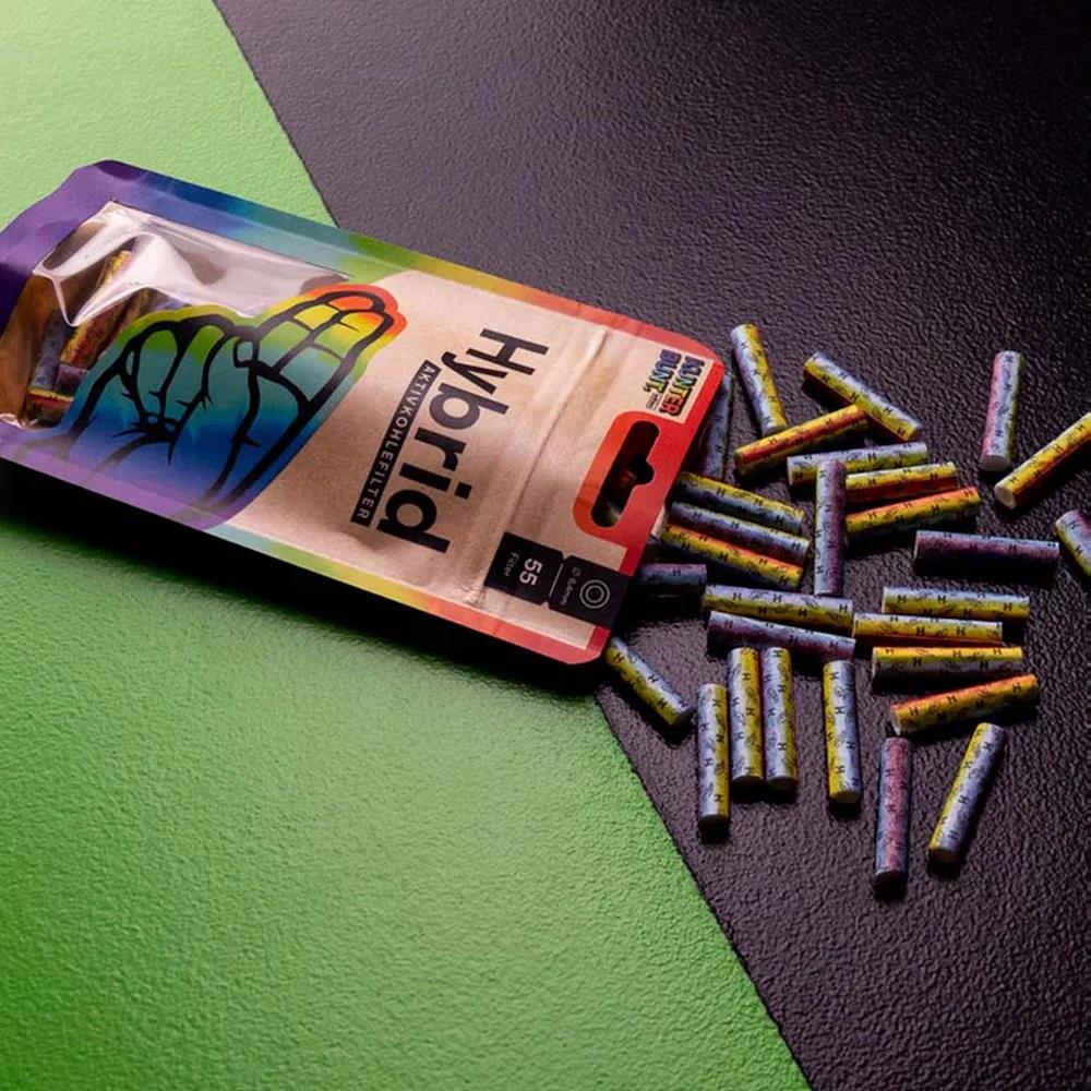 Hybrid Supreme Aktivkohlefilter Rainbow (55er Pack) - Secret Flowers