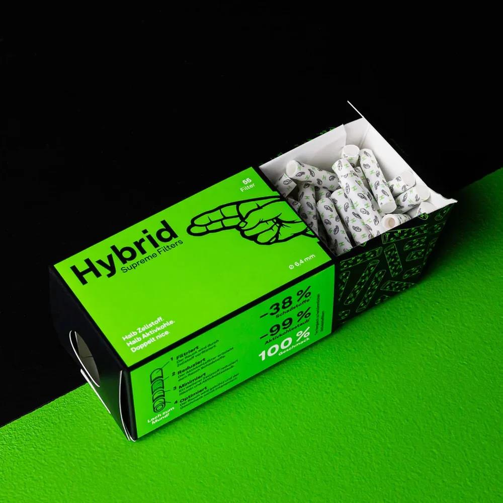 Hybrid Supreme Aktivkohlefilter Weiß (55er Pack) - Secret Flowers