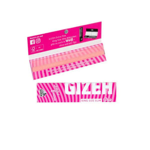 Gizeh Pink King Size Slim Papers - Secret Flowers