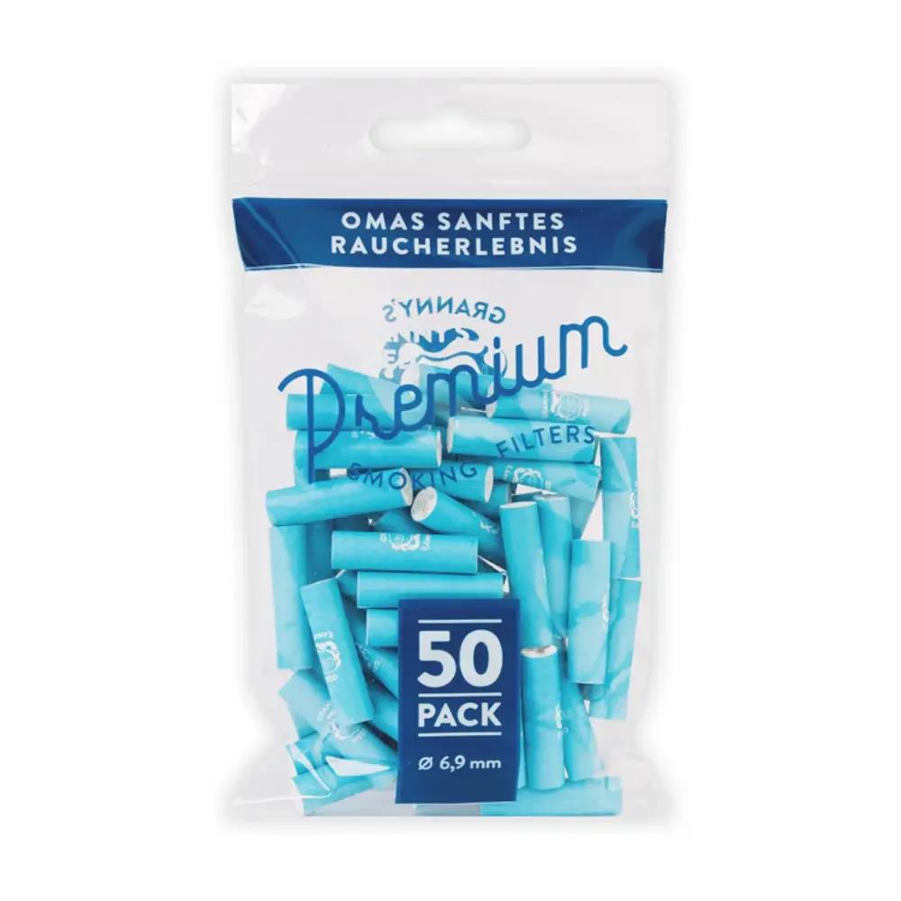 Granny's Weed Aktivkohlefilter Blue 50 Pack 6,9mm - Secret Flowers