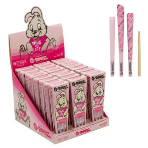 G-Rollz Banksy's Graffiti Thug for Life 6 Pre-Rolled 1¼ Cones Lightly Dyed Pink - Secret Flowers