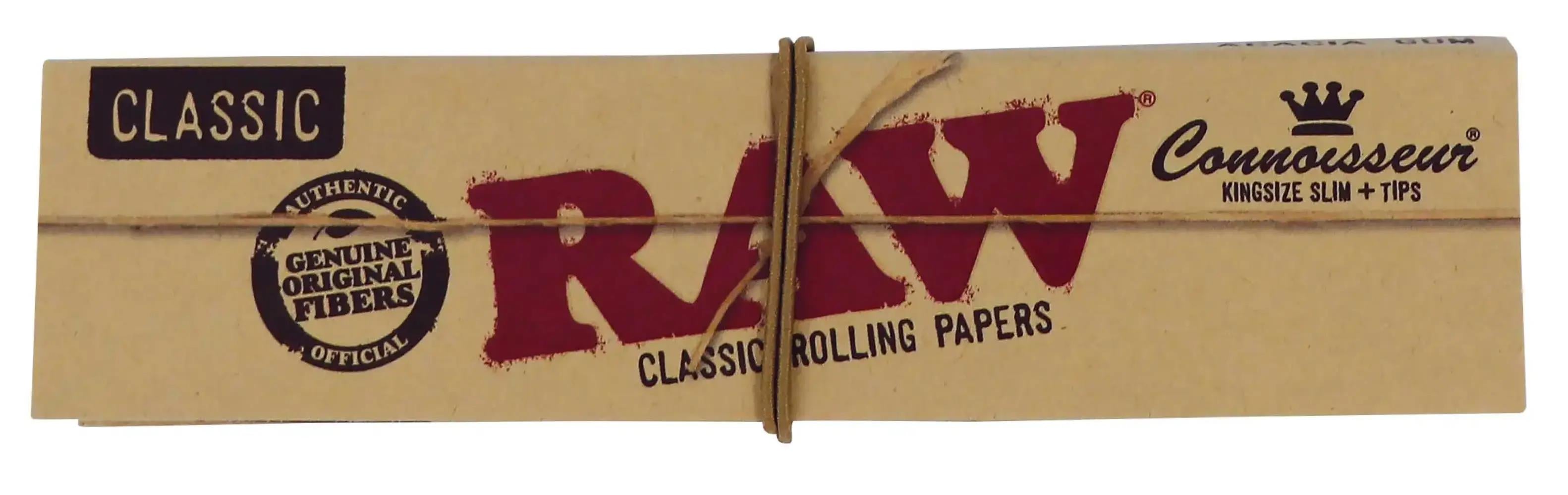 RAW Classic Connoisseur King Size Slim Papers + Tips