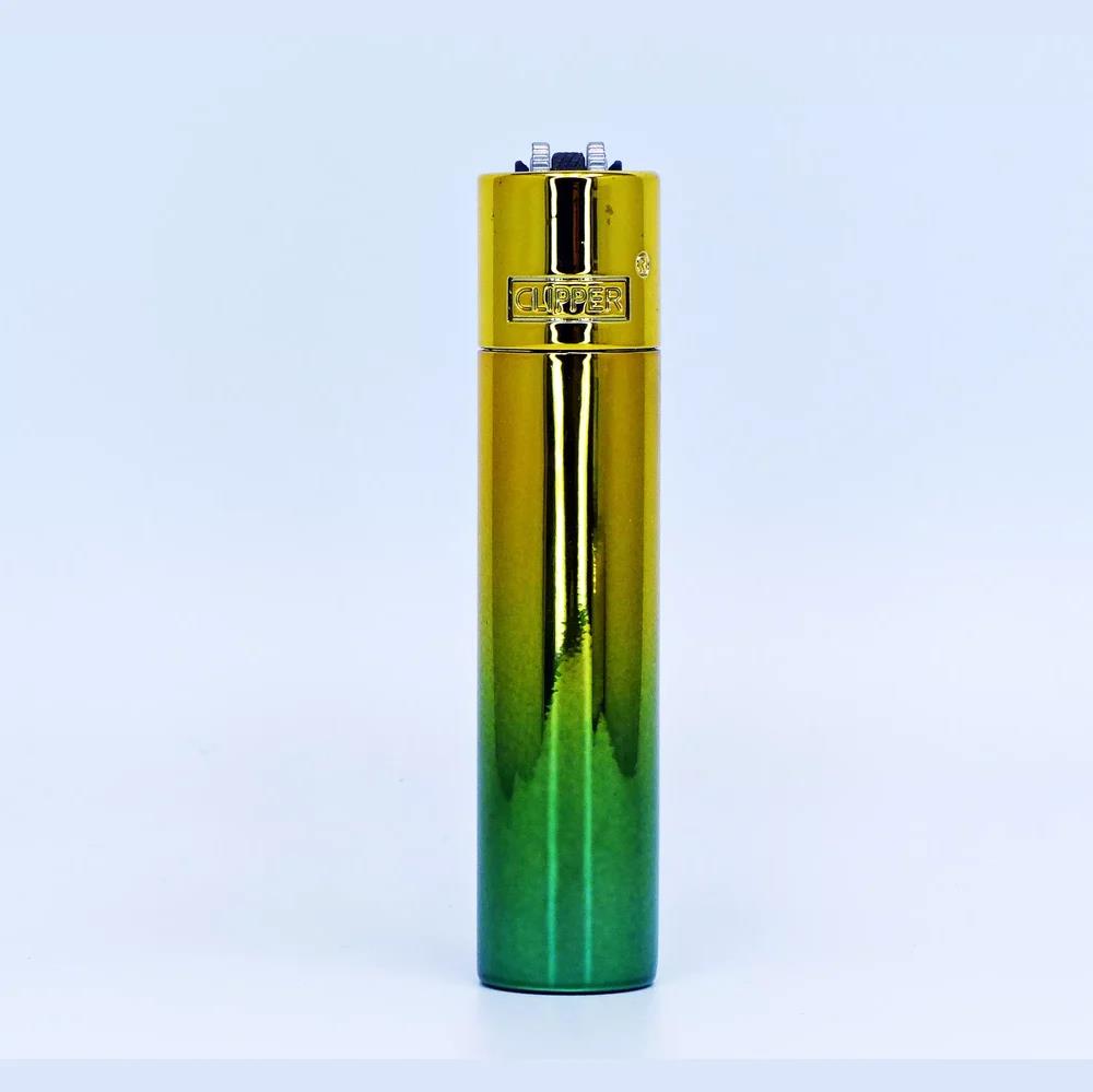 Clipper Gradient Elegance Feuerzeug Gold-Grün - Secret Flowers