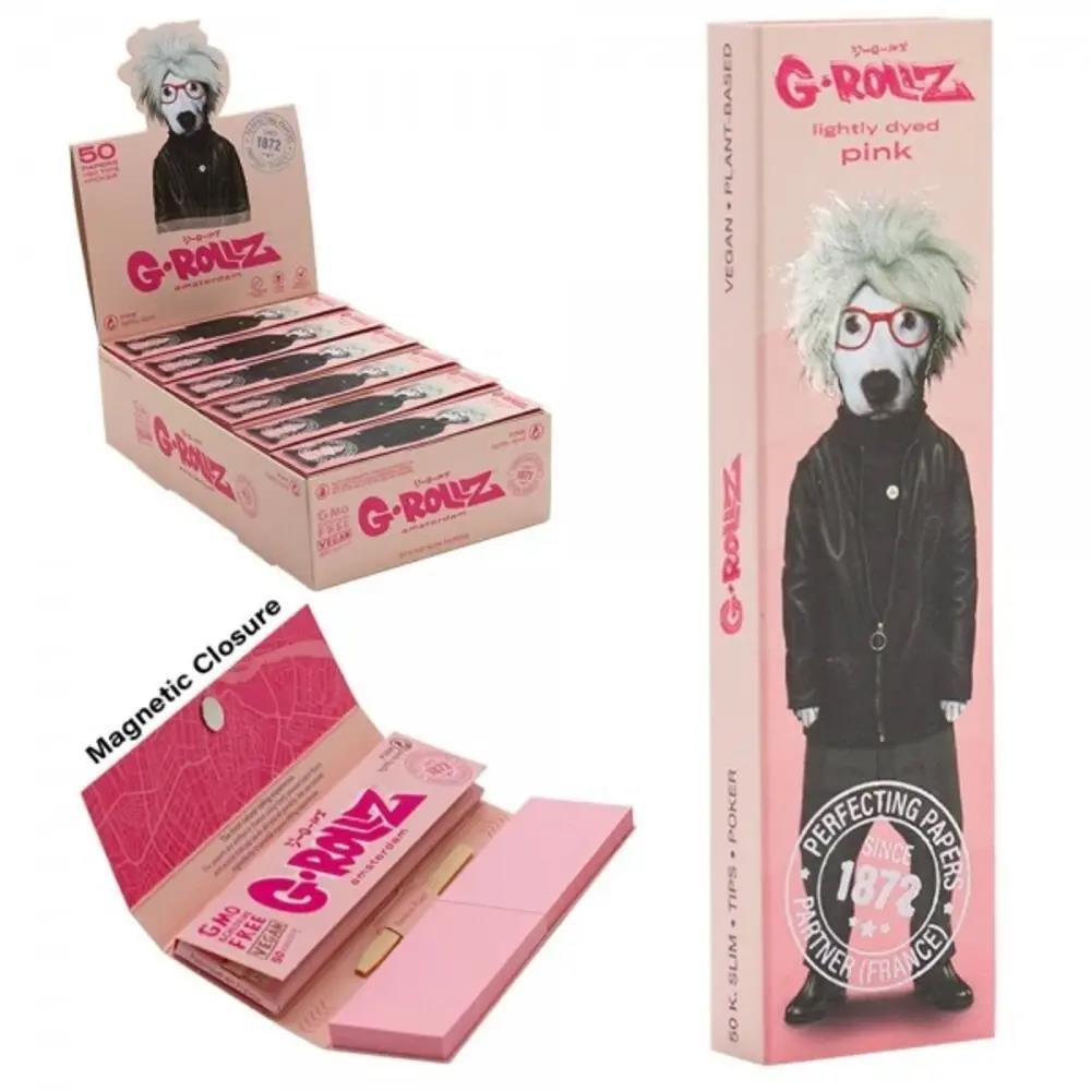 G-Rollz Pets Rock Pink KS Papers + Tips & Pocker