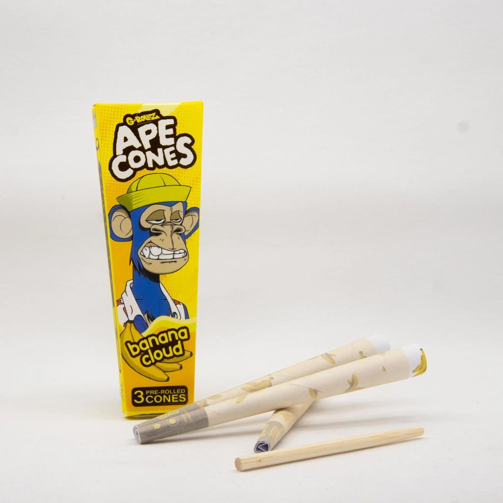 G-Rollz Ape Cones Banana Cloud 3 Pre-Rolled KS Cones - Secret Flowers