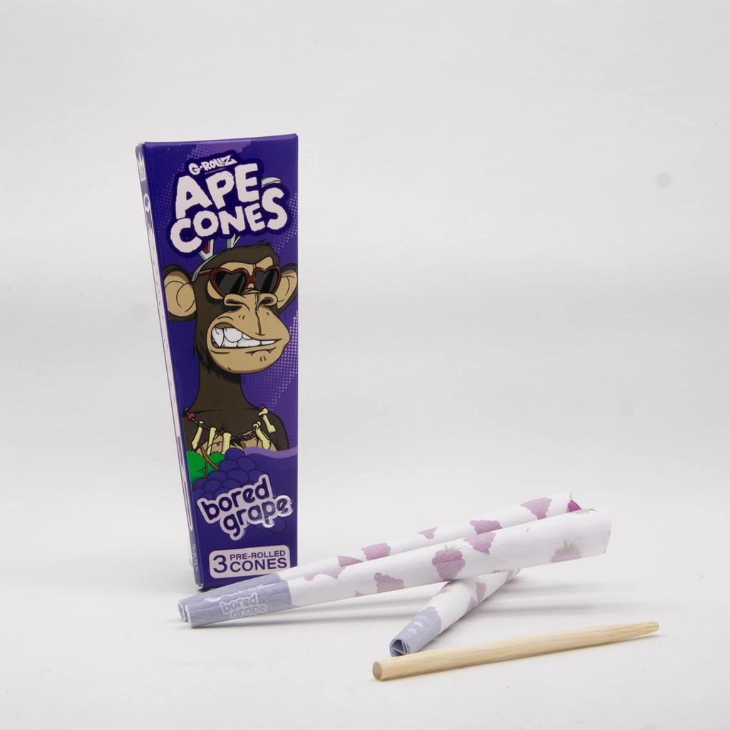 G-Rollz Ape Cones Bored Grape 3 Pre-Rolled KS Cones - Secret Flowers