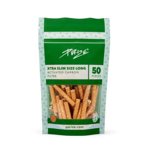 Purize Aktivkohlefilter Spy Xtra Slim Size 6mm Long - 50er Pack - Secret Flowers