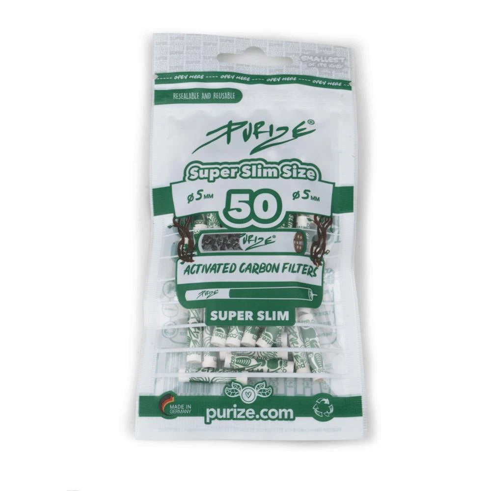 Aktivkohlefilter Super Slim Size 5mm 50st White