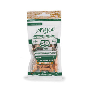 Purize Aktivkohlefilter Spy Xtra Slim Size 6mm - 50er Pack - Secret Flowers
