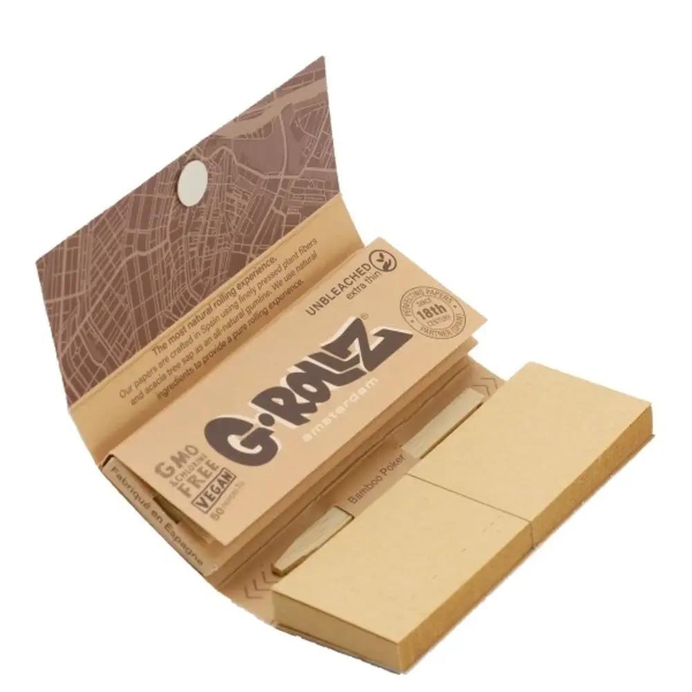 G-Rollz Colossal Dream Unbleached 1¼ Papers + Tips & Pocker