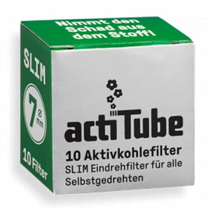 ActiTube | Aktivkohlefilter SLIM 10er 7mm - Secret Flowers