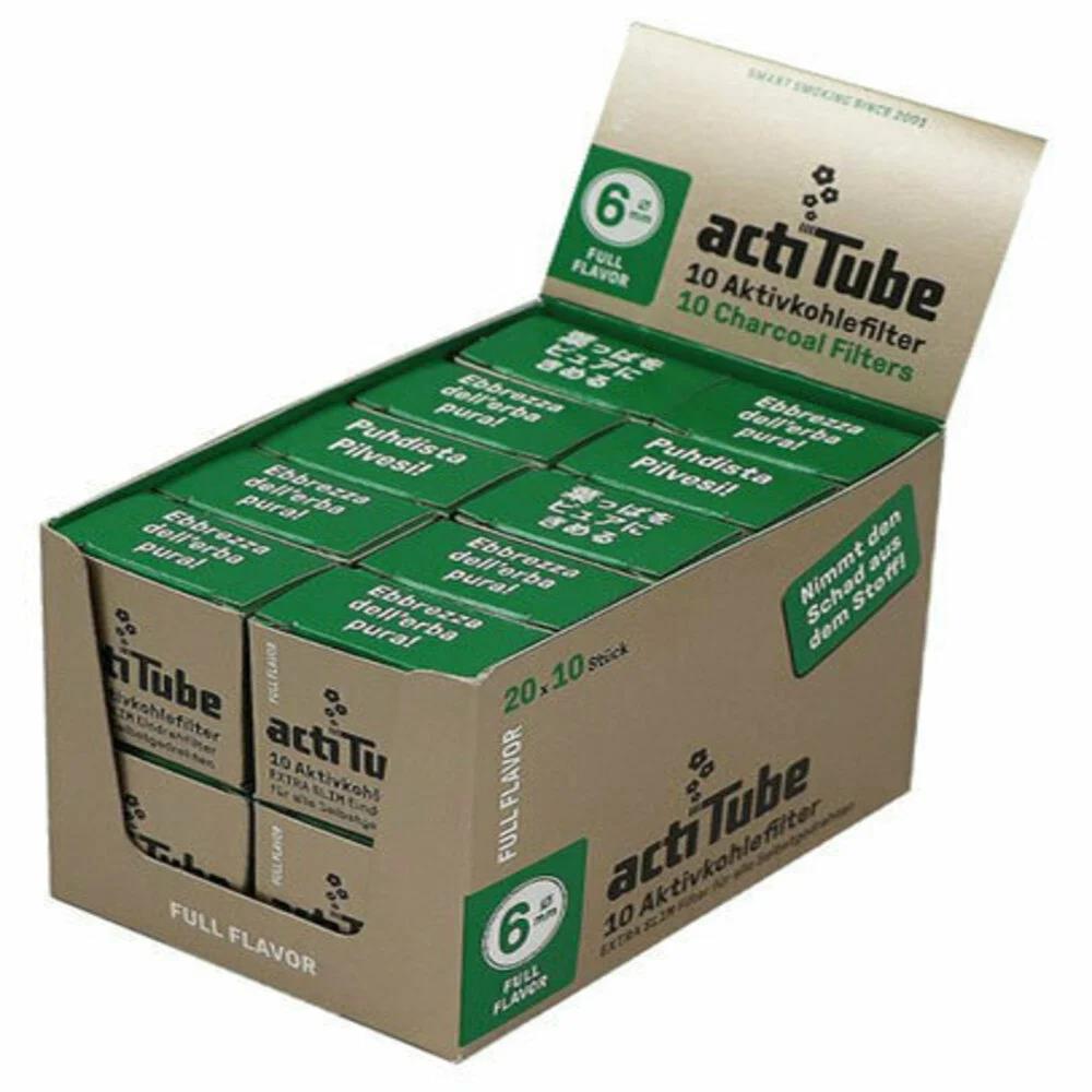 ActiTube | Aktivkohlefilter EXTRA SLIM 10er 6mm - Secret Flowers