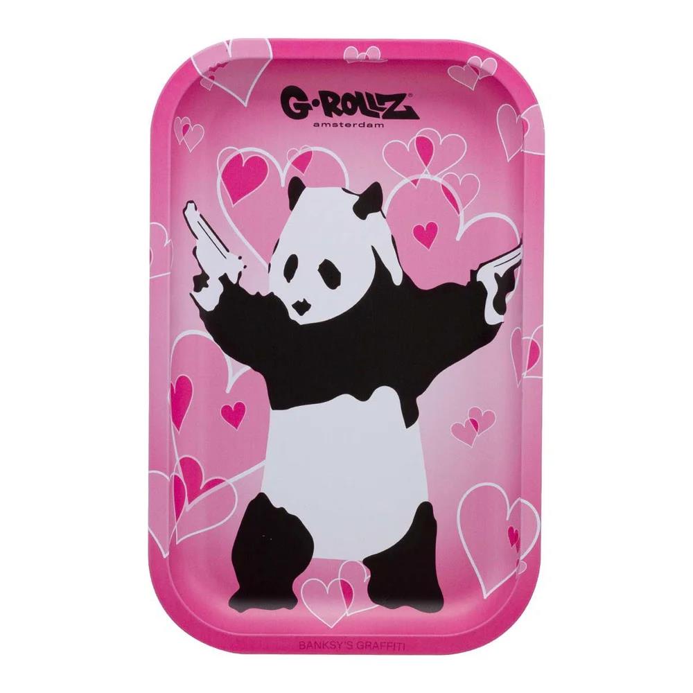 Banksy's Graffiti Panda Gunnin Rolling Tray M