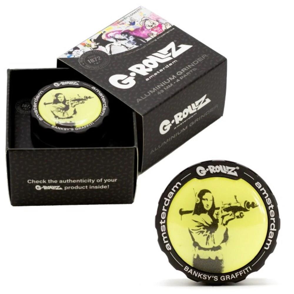 Banksy´s Graffiti Mona Launcher Grinder 4tlg  43mm