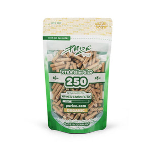 Purize Aktivkohlefilter Organic Xtra Slim Size 6mm - 250er Pack - Secret Flowers
