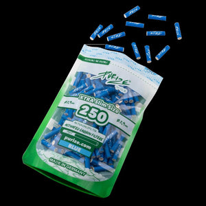 Purize Aktivkohlefilter Blue Xtra Slim Size 6 mm - 250er Pack - Secret Flowers