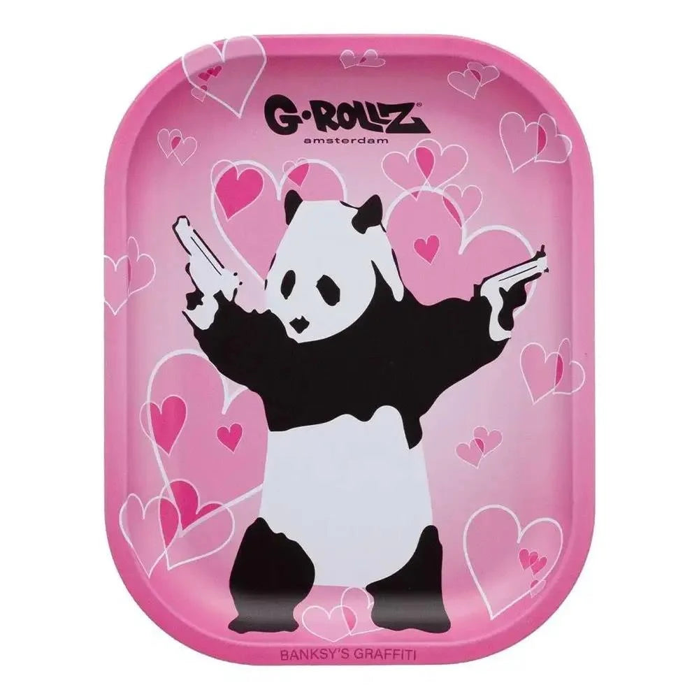 Banksy's Graffiti Panda Gunnin Rolling Tray S
