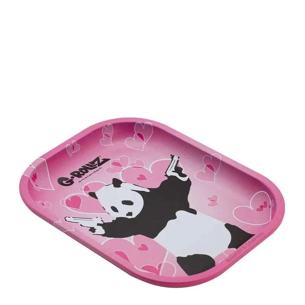 Banksy's Graffiti Panda Gunnin Rolling Tray S