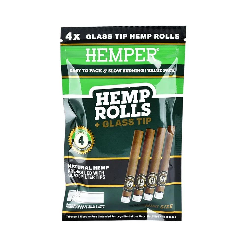 Hemper 4 Hemp Cones + Glass Tip - Secret Flowers