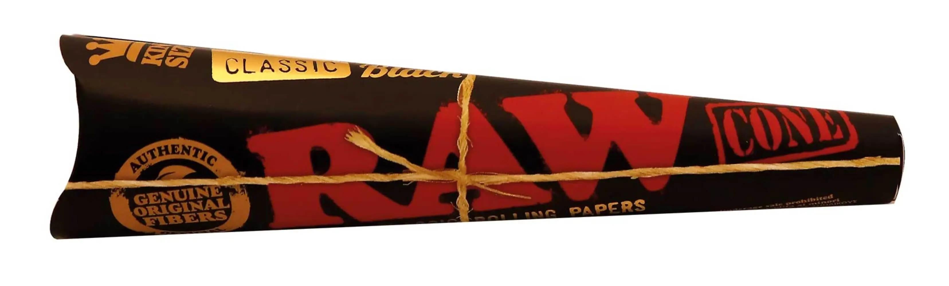 RAW Black Classic King Size Cones 3er Pack - Secret Flowers