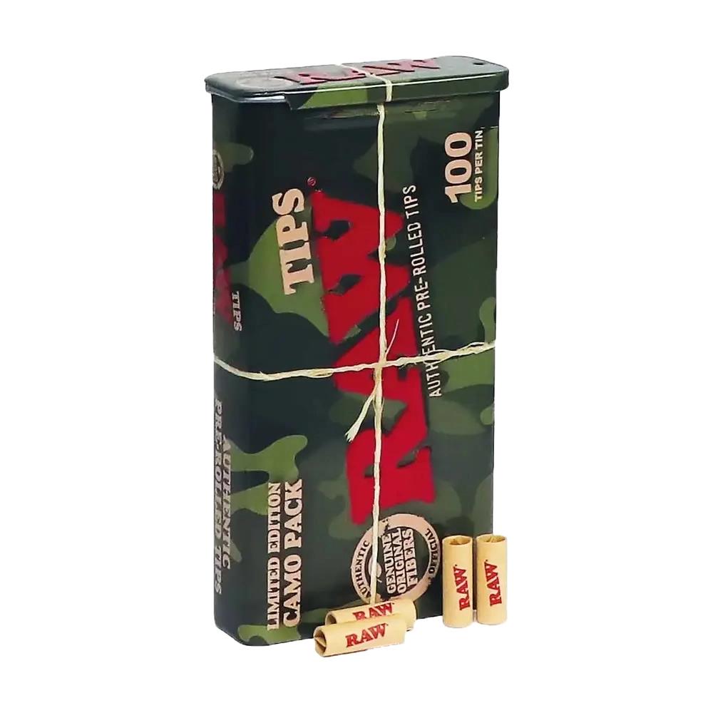 RAW Camo Pack Filtertips Limited Edition Tin Box - Secret Flowers