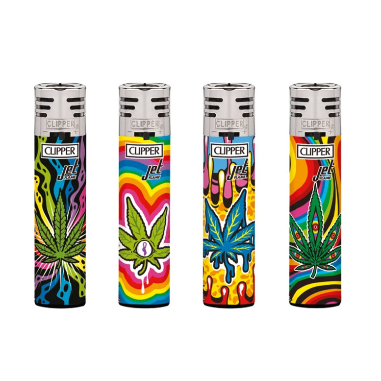 Feuerzeug Jet Flame Mazed Leaves