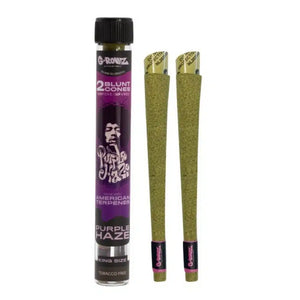 G-Rollz 2x Terpene Infused Blunt Cones - Purple Haze - Secret Flowers