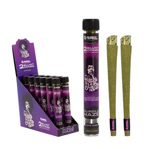 G-Rollz 2x Terpene Infused Blunt Cones - Purple Haze - Secret Flowers