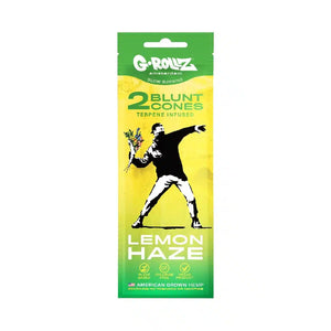 G-Rollz Banksy's Graffiti 2x Terpene Infused Blunt Cones - Lemon Haze - Secret Flowers