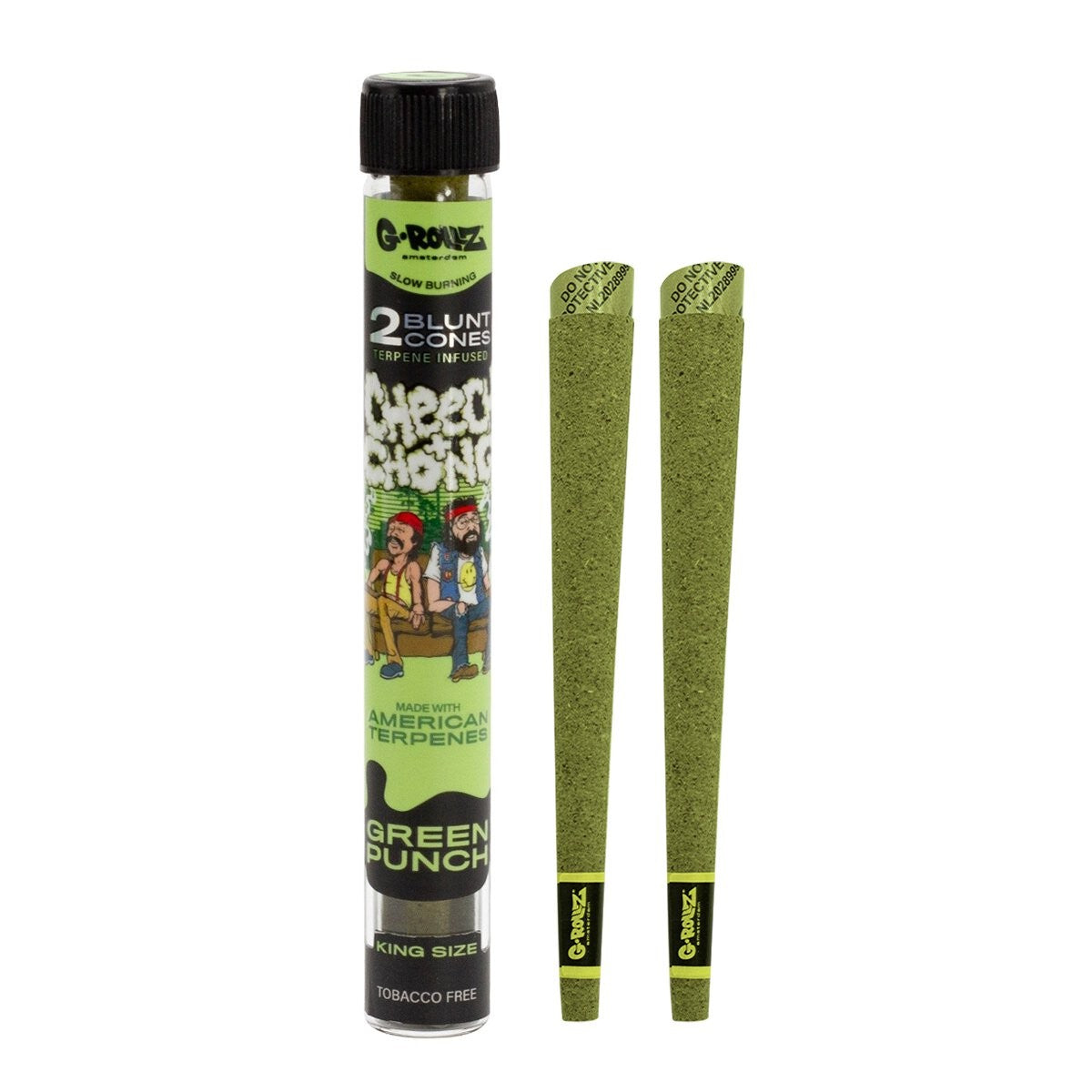 G-Rollz Cheech & Chong™ 2x Terpene Infused KS Blunt Cones  - Green Punch - Secret Flowers