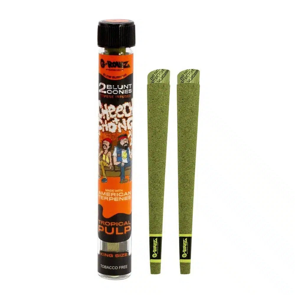 G-Rollz Cheech & Chong™ 2x Terpene Infused KS Blunt Cones - Tropical Pulp - Secret Flowers
