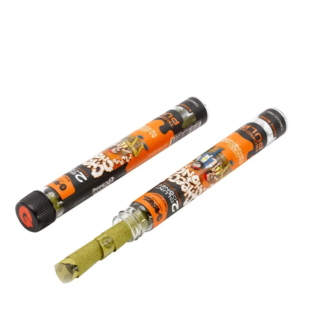G-Rollz Cheech & Chong™ 2x Terpene Infused KS Blunt Cones - Tropical Pulp - Secret Flowers
