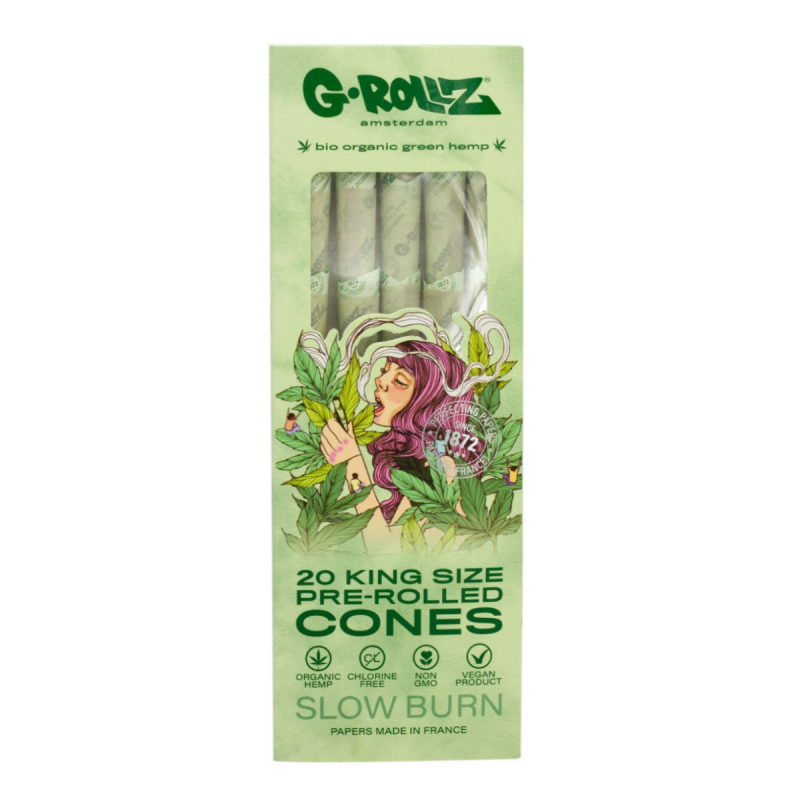 Bio Organic Green Hemp Cones - 20st King Size