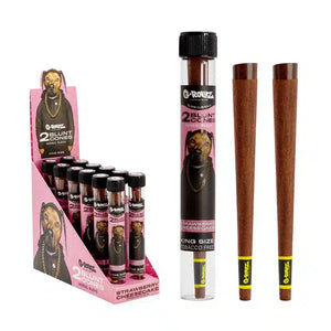 G-Rollz The Dog 2x Terpene Infused KS Herbal Blunt Cones - Strawberry Cheesecake - Secret Flowers
