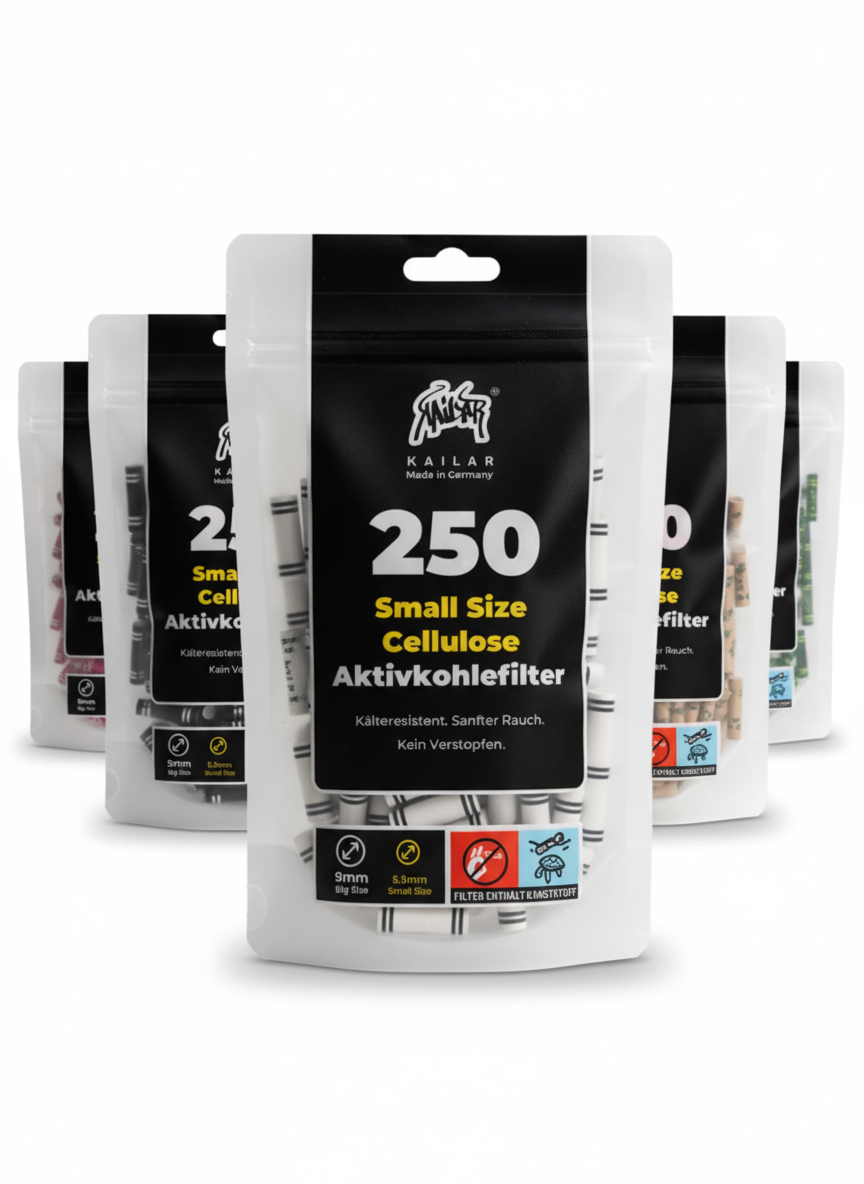 Aktivkohlefilter 250 Stück - 5,9mm