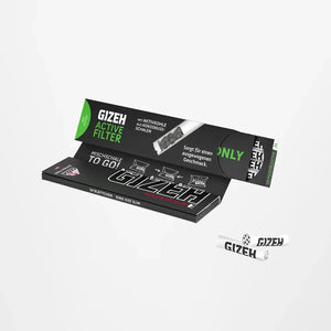 Gizeh Black King Size Slim Papers + Aktivkohlefilter - Secret Flowers