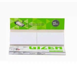 Gizeh King Size Slim Papers Super Fine + Tips - Secret Flowers
