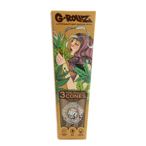G-Rollz Colossal Dream 3 Pre-Rolled KS Cones unbleached - Secret Flowers