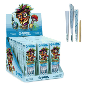 G-Rollz Tiki Blue 3 Pre-Rolled KS Cones Lightly Blue - Secret Flowers