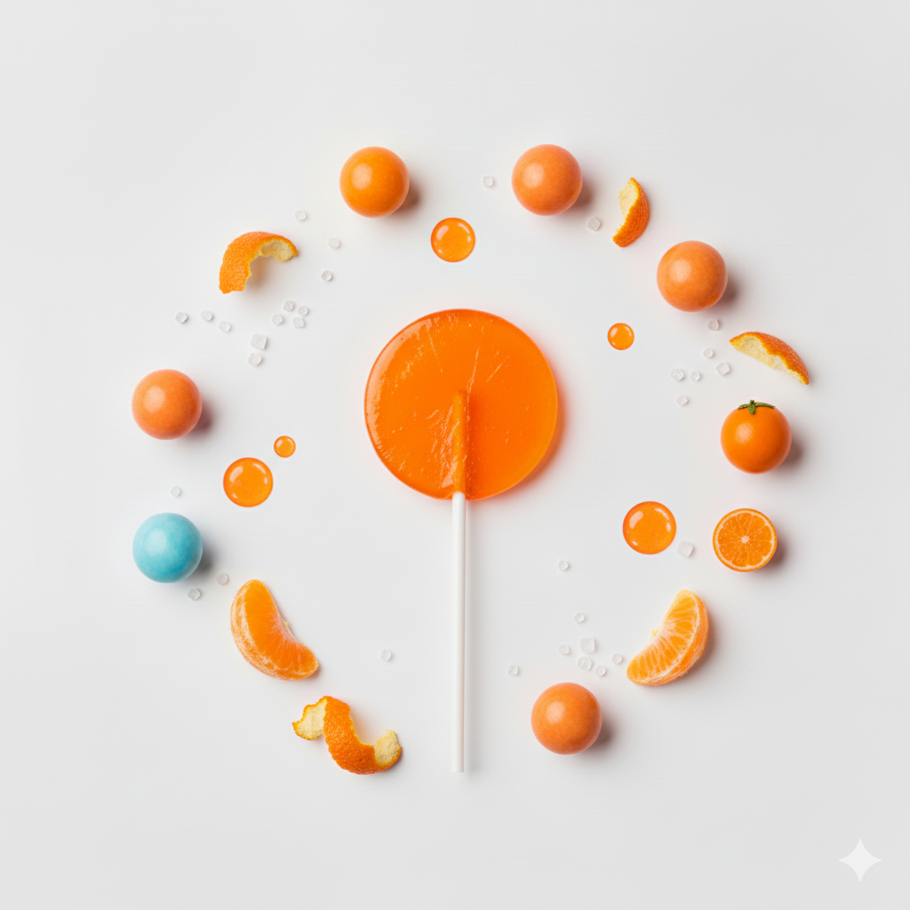 CBD Candy | Lolly Zuckerfrei Orange - Secret Flowers